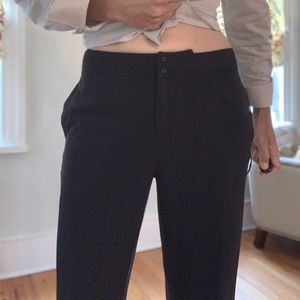 Grace Essentials 33.5 inch inseam long black dress pant stretchy